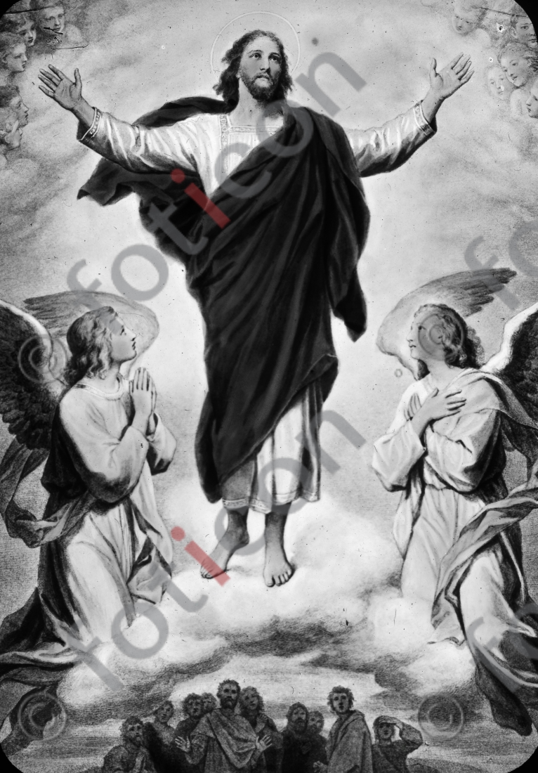 Christi Himmelfahrt | Ascension - Foto foticon-600-Simon-043-Hoffmann-028-2-sw.jpg | foticon.de - Bilddatenbank für Motive aus Geschichte und Kultur